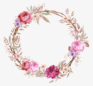 Pink Ornaments Wallpaper, Flower Border Png, Floral - Floral Frame Png, Transparent Png, Transparent PNG