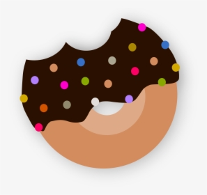 Delicious Donut With Chocolate Clip Arts - Chocolate Donut Clipart Png, Transparent Png, Transparent PNG