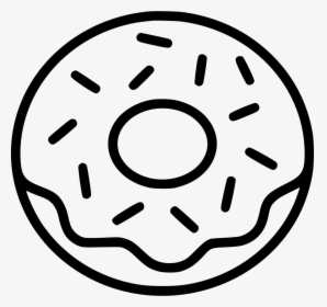 Donut - Donut Black And White Clipart, HD Png Download, Transparent PNG
