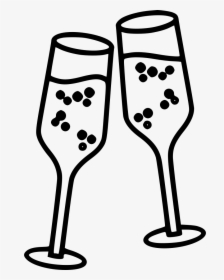 Champagne - Champagne Stemware, HD Png Download, Transparent PNG