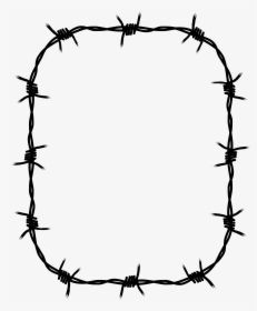 Wire Clip Fencing - Barb Wire Frame Vector, HD Png Download, Transparent PNG