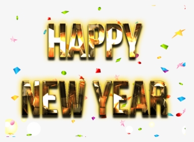Happy New Year Word Png Picture - Happy New Year Word Png, Transparent Png, Transparent PNG