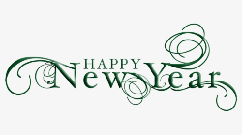 White Happy New Year Png, Transparent Png, Transparent PNG