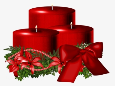 7271 - Christmas Candle Transparent Background, HD Png Download, Transparent PNG