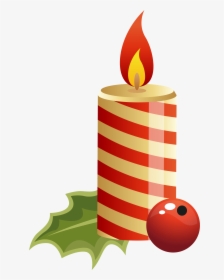Birthday Candles Png - Christmas Candle Clipart, Transparent Png, Transparent PNG