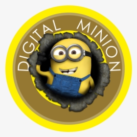 Minions Car Animated Film Sign Sticker - Minion Logo Circle, HD Png Download, Transparent PNG
