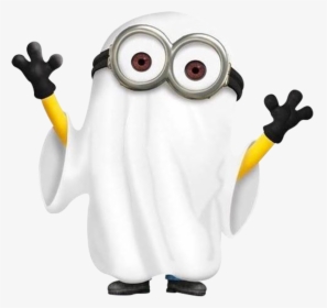 Minions Ghost Minion Boo Scary Png - Minions Fantasma, Transparent Png, Transparent PNG