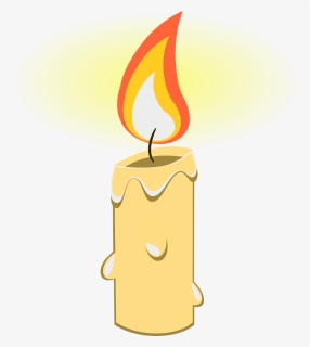 Fire,flame,birthday Candle - Clipart Of Candle, HD Png Download, Transparent PNG