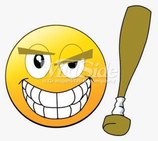 Emoji Baseball Bat - Emoji With Baseball Bat, HD Png Download, Transparent PNG