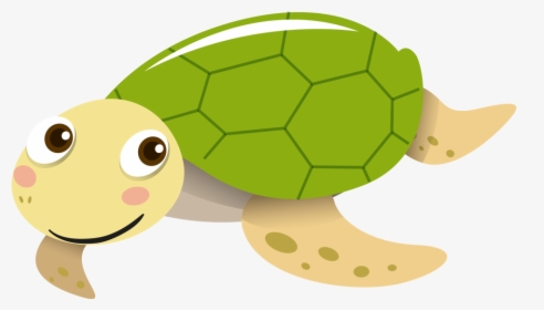 Sea Turtle Tortoise Portable Network Graphics Vector - Sea Turtle Cute Cartoon Transparent Background, HD Png Download, Transparent PNG