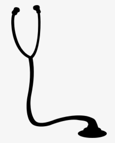 Stethoscope Png Vector - Transparent Background Black And White Stethoscope, Png Download, Transparent PNG