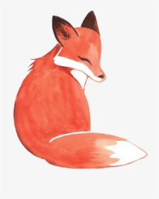 Weileash Available On Redbubble - Transparent Watercolor Fox Clipart, HD Png Download, Transparent PNG