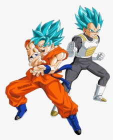 Transparent Goku And Vegeta Png - Goku Vegeta Blue Png, Png Download, Transparent PNG