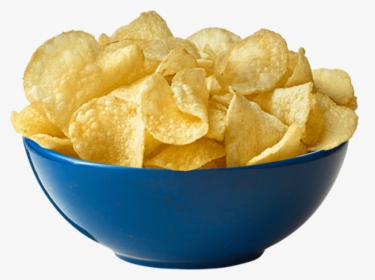 Potato Chips Png - Bowl Of Potato Chips, Transparent Png, Transparent PNG
