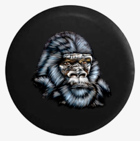 African Gorilla Portait Painted Harambe Rv Camper Spare - Gorilla, HD Png Download, Transparent PNG