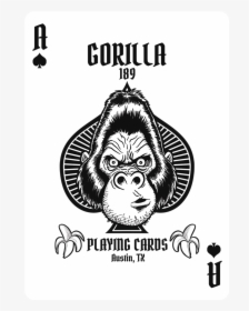 Deck Harambe Playing Cards - Monkey With Playing Cards, HD Png Download, Transparent PNG