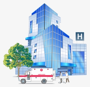 Free Hospital Clipart Group - Hospital Building Clip Art, HD Png Download, Transparent PNG