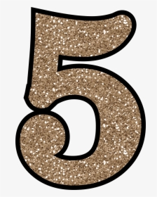 Collection Of - Glitter Number 5, HD Png Download, Transparent PNG