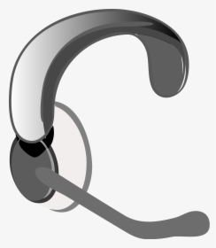 Headphone With Mic Png - Headset Clip Art, Transparent Png, Transparent PNG