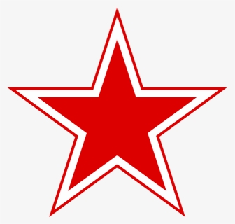 Simple Star Border Red White Png Clipart - Russian Air Force Star, Transparent Png, Transparent PNG