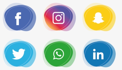 Social Media Set Whatsapp - Facebook Instagram Whatsapp Png, Transparent Png, Transparent PNG