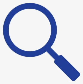 Magnifying Glass On Plus Button Zoom In Stock Vector - Blue Magnifying Glass Icon, HD Png Download, Transparent PNG