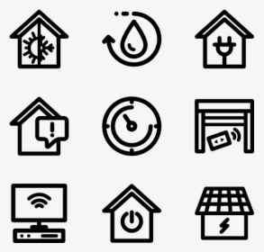 Linear Smart Home - Smart Home Icons Png, Transparent Png, Transparent PNG