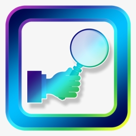 Icon, Magnifying Glass, Hand, Investigation, Analysis - Magnifying Glass, HD Png Download, Transparent PNG