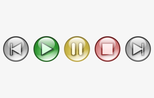 Play Pause Next Previous Buttons, HD Png Download, Transparent PNG