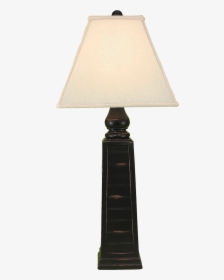 Distressed Black Pyramid Table Lamp - Lamp, HD Png Download, Transparent PNG