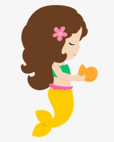 Cute Mermaid Clipart, HD Png Download, Transparent PNG