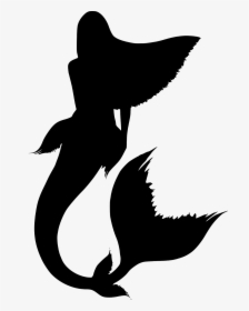 Silueta, Cola De Sirena, Sirena De Vectores - Mermaid Silhouette No Background, HD Png Download, Transparent PNG