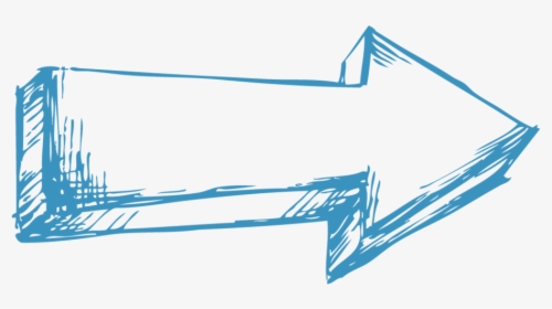 Blue Arrow Png - Draw A Right Arrow, Transparent Png, Transparent PNG