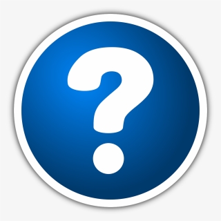 Question Mark Blue Button Icon Png - Question Mark Button Icon, Transparent Png, Transparent PNG