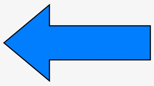 Transparent Arrow Pointing Right Png - Blue Left Arrow Symbol, Png Download, Transparent PNG