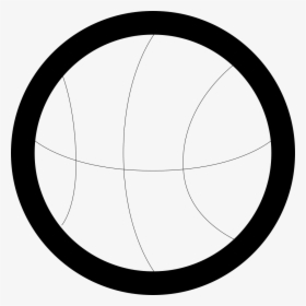 Transparent White Basketball Png - Circle, Png Download, Transparent PNG
