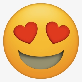 Funny Emoji - Love Heart Eyes Emoji Png, Transparent Png, Transparent PNG