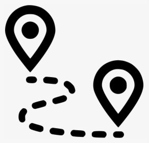Route Pin Gps Map Marker Navigate Navigation Plan Road - Transparent Travel Icon Png, Png Download, Transparent PNG