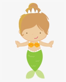 Sirena Y Triton Dibujo Clipart , Png Download - Baby Mermaid Clipart Png, Transparent Png, Transparent PNG