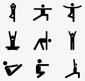 Yoga Pictograms - Yoga Pose Icon, HD Png Download, Transparent PNG