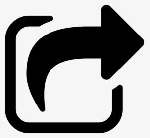 Black And White Share Icon Arrow Png Image - Youtube Share Icon Png, Transparent Png, Transparent PNG