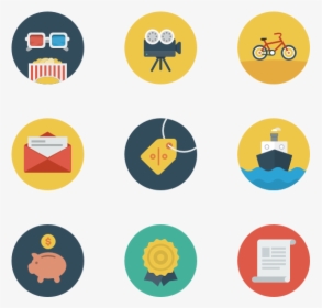 Business & Free Time - Flat Icon, HD Png Download, Transparent PNG