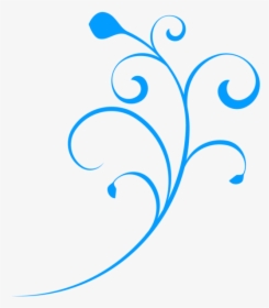 Clip Art Floral Azul Png - Vectores En Azul Png, Transparent Png, Transparent PNG