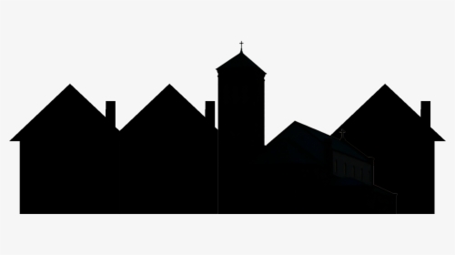 Small Town Silhouette At Getdrawings - Small Town Skyline Silhouette, HD Png Download, Transparent PNG