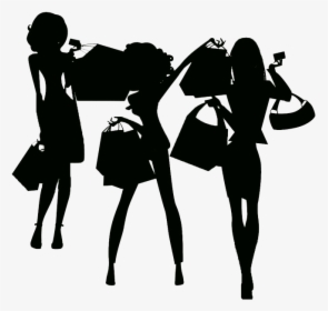 3 Girls Silhouette Png, Transparent Png, Transparent PNG