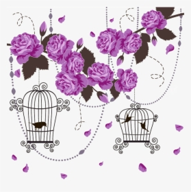 Transparent Birdcage Clipart - Lavender In Cage Png, Png Download, Transparent PNG