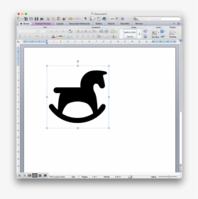 Rocking Horse Toy Silhouette, HD Png Download, Transparent PNG