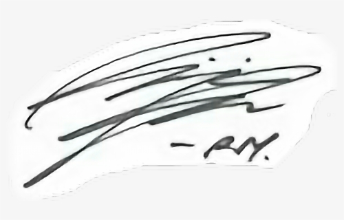 #namjoon #assinatura #autografo - Monochrome, HD Png Download, Transparent PNG