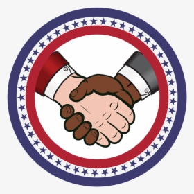 Transparent Handshake Logo Png - Handshake Circle Png Logo, Png Download, Transparent PNG