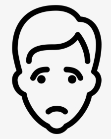 Clip Art Depressed Drawing Ubisafe Icon - Male Icon Png Face, Transparent Png, Transparent PNG